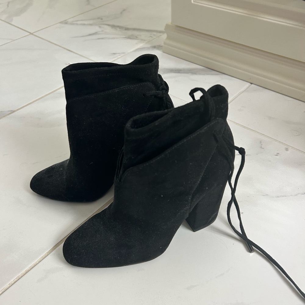 Kendall & Kylie Black Ankle Boots